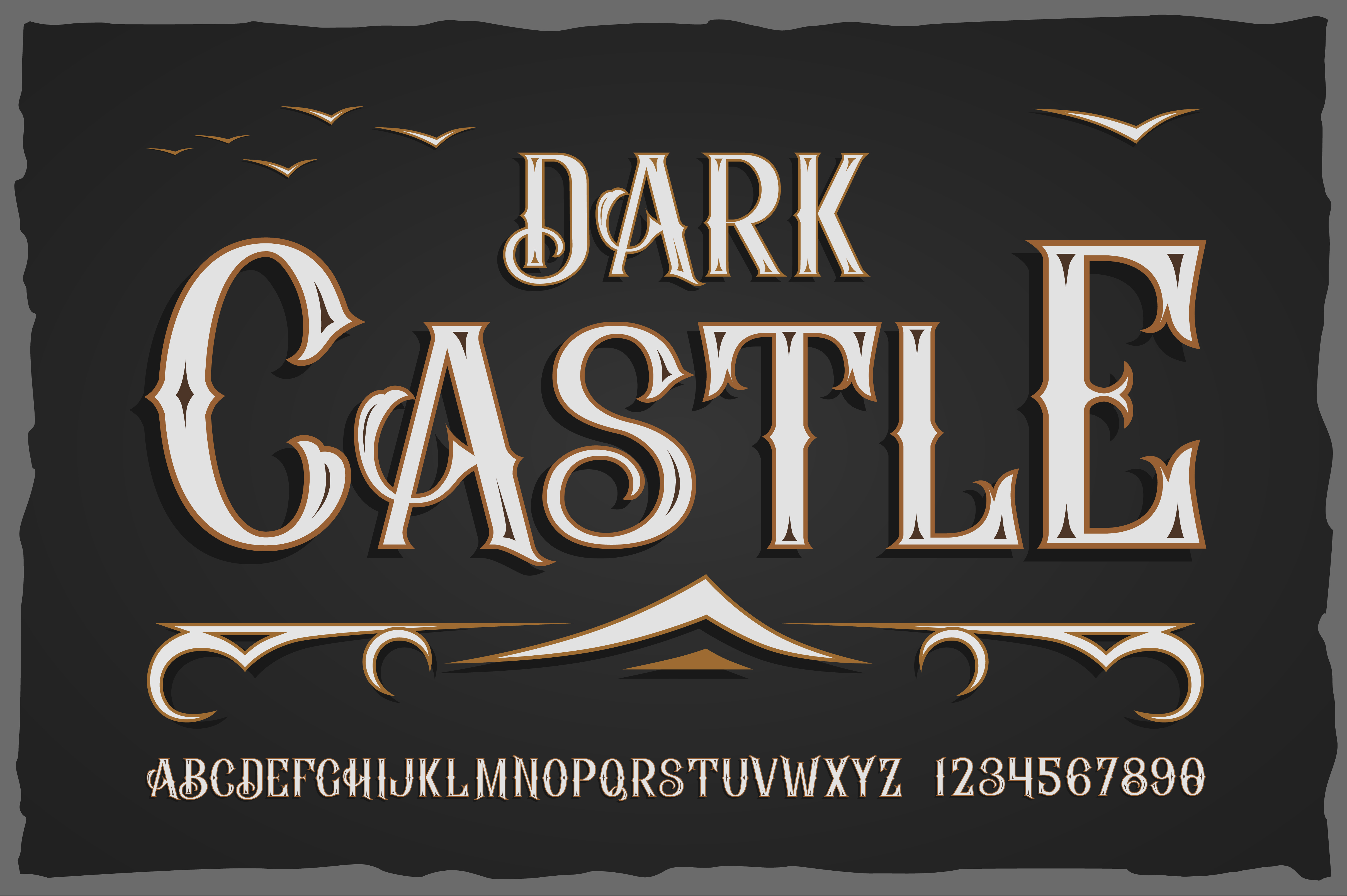 Przykład czcionki Dark Castle Regular